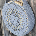 Rumpukassi, virkattu, harmaa, m-koko (varasto) - Image 3