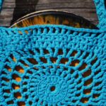 Rumpukassi, virkattu, sininen, m-koko (varasto) - Image 3