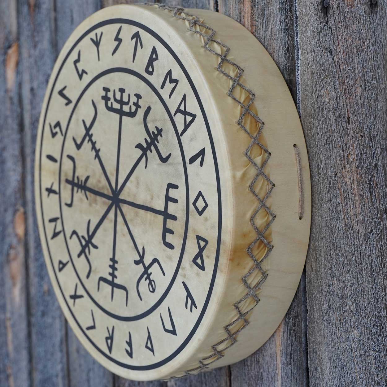 Viikinkirumpu Vegvisir 1726 - Rumpu-ukon Puoti | poronnahkaa