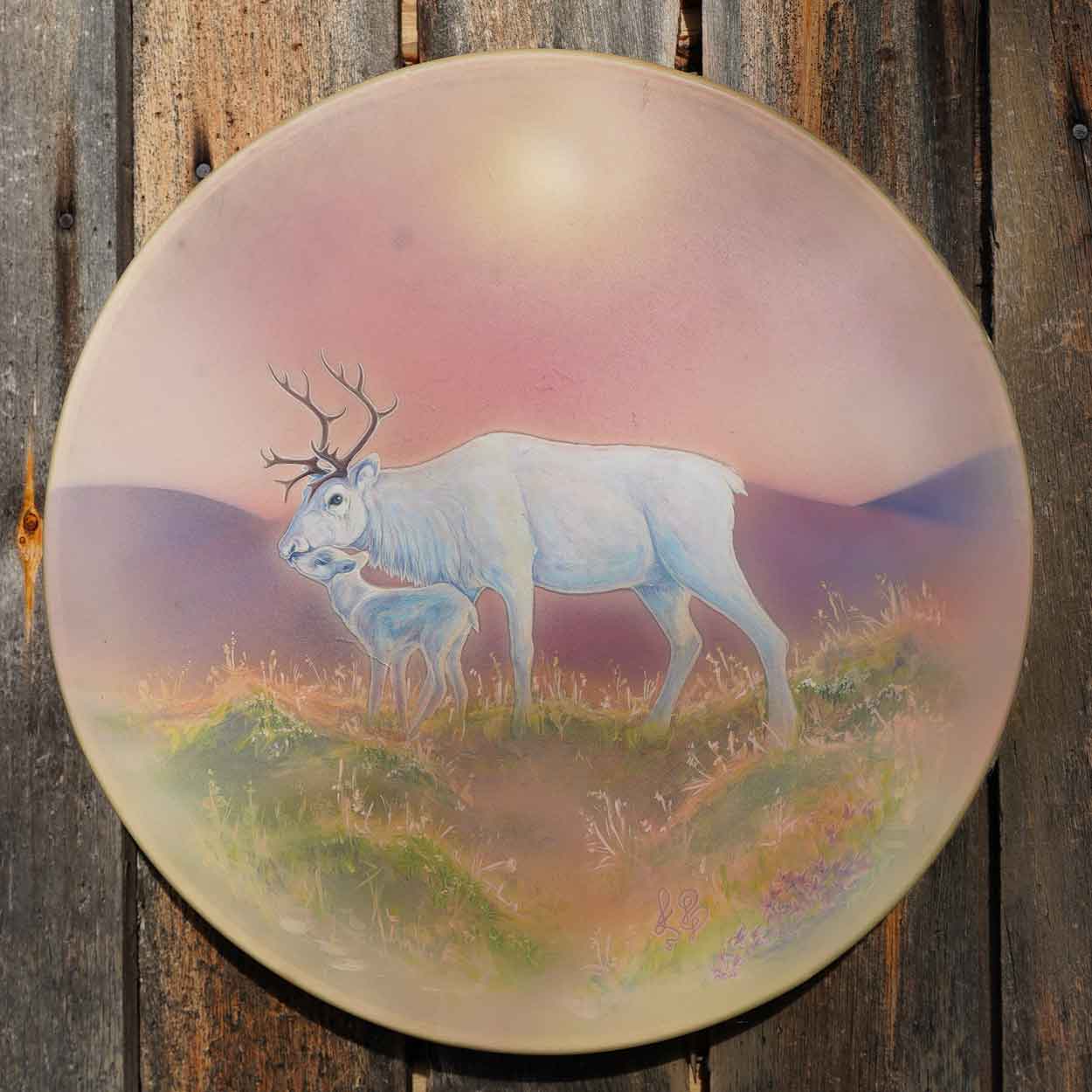 lappi-poro-tunturi-shamaanirumpu-2075-1 Power Animal Drum Reindeer - Image 1
