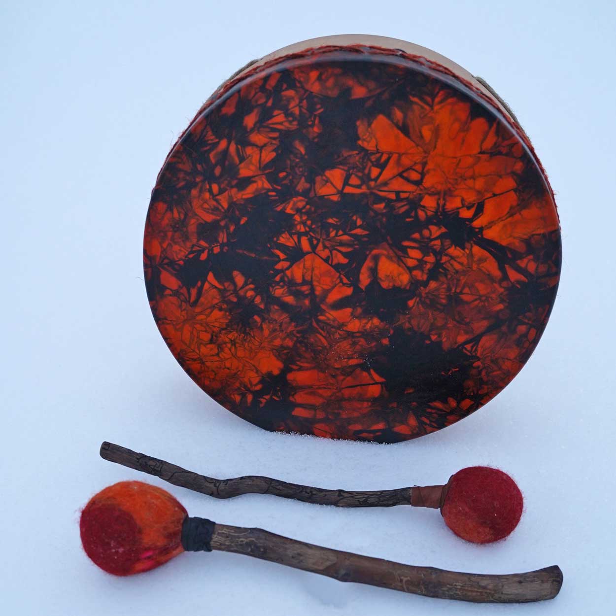 shamaanikapula-shamanic-drum-mallet-2610-2 Rumpukapula - luonnonpuuta ja villaa 2610 - Image 1