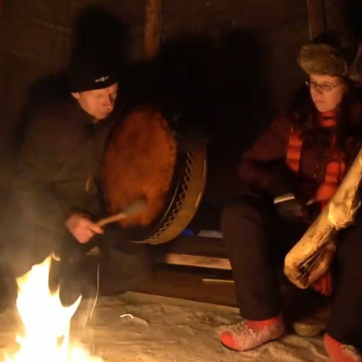 Jukka-Sari-kodassa An Immersive Shamanic Drum Experience in a Handcrafted Kota - Image 1