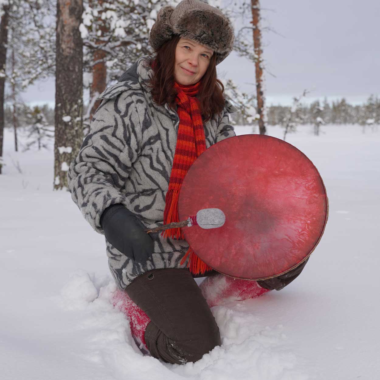 rumpu-ukko-sari-autere-sodankyla-tee-oma-rumpu Shamaanirumpukurssi, Sodankylä 26.4. - Image 1