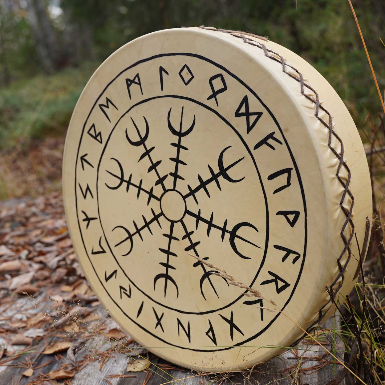 viikinkirumpu-vegvisir-rumpu-ukko-vikings-viikingit-1727-5 Viikinkirumpu Aegishjalmur 1727 - Image 1